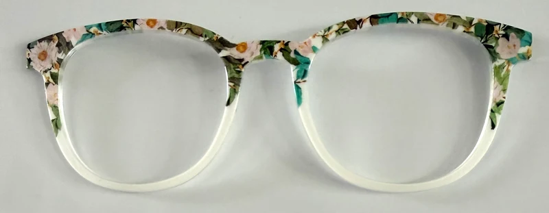 PAIR Reese Topper; flowers on branches to white fade