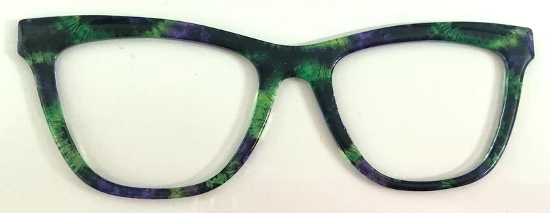 Harper Topper; SLM Collection; purple and green translucent tie dye