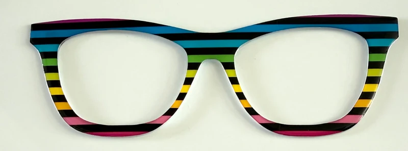 Wanda Topper; the Simple Topper, neon and black stripes