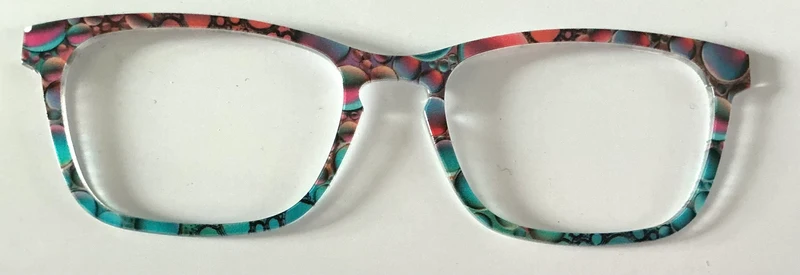 PAIR Casper Topper; orange and teal bubbles