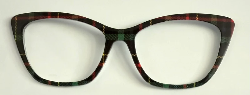 Wanda Topper; red/black/green plaid