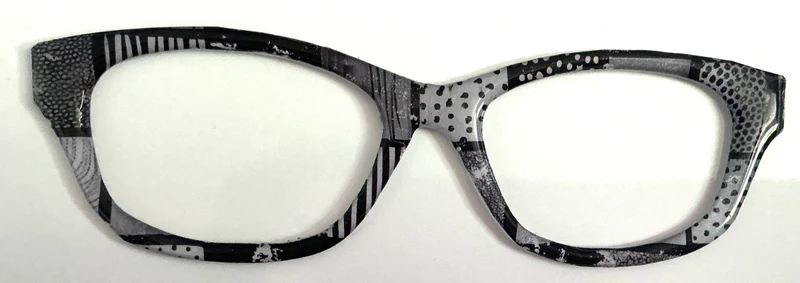 Addison Topper; Topper Diva; striped and dots/gray and black