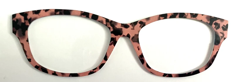 Addison Topper; peach/black/brown tort