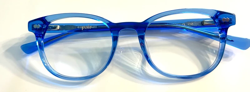 PAIR Blue Clear Reese Frame **No Lenses