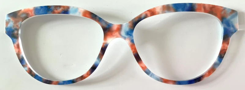 PAIR Quinn Topper; blue and orange tort