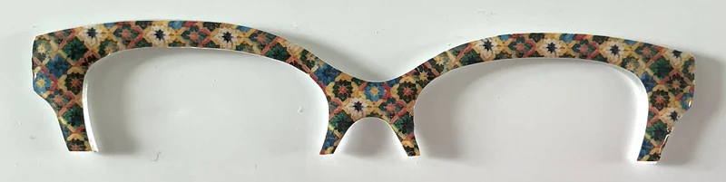 Quinn Brow Topper; geometric design