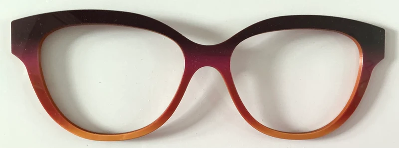 PAIR Quinn Topper; black/burgundy/orange gradient