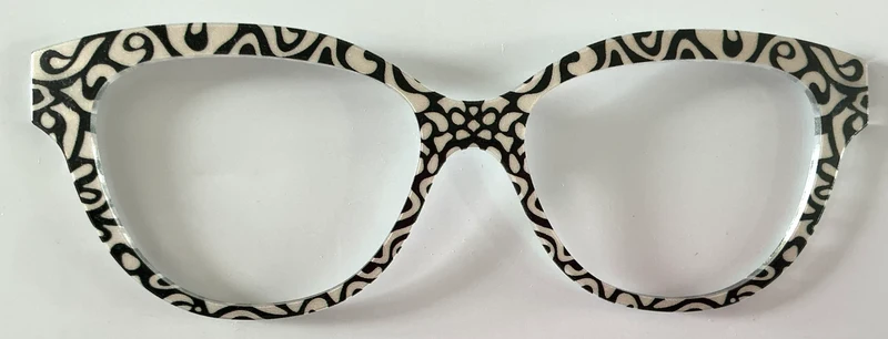 PAIR Quinn Topper; black lines on cream