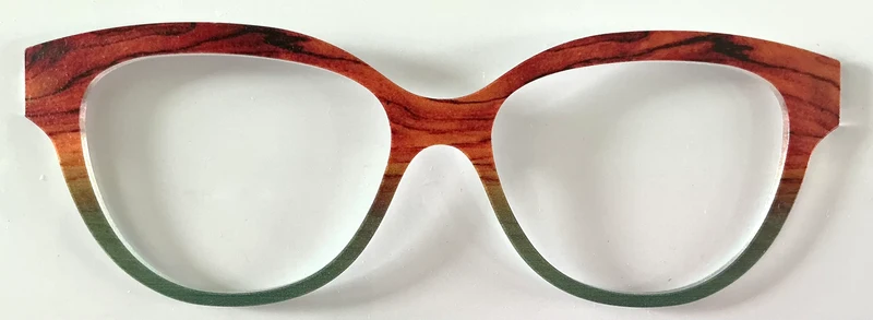 PAIR Quinn Topper; wood to sage green fade