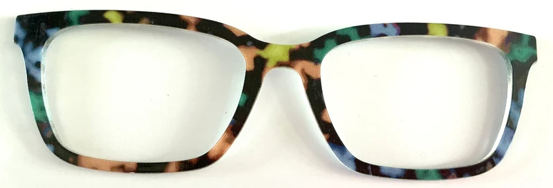 PAIR Larkin Topper; blue,green,tan tort