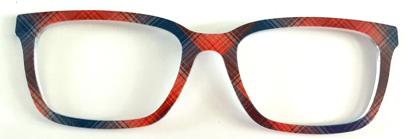 PAIR Larkin Topper; blue and red plaid