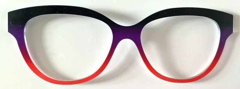 PAIR Quinn Topper; black/purple/red gradient