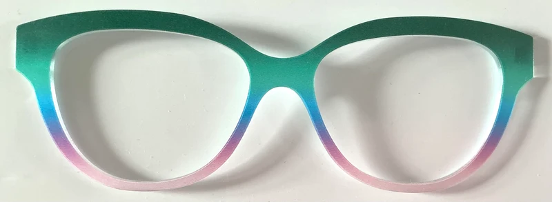 PAIR Quinn Topper; green/blue/pink gradient