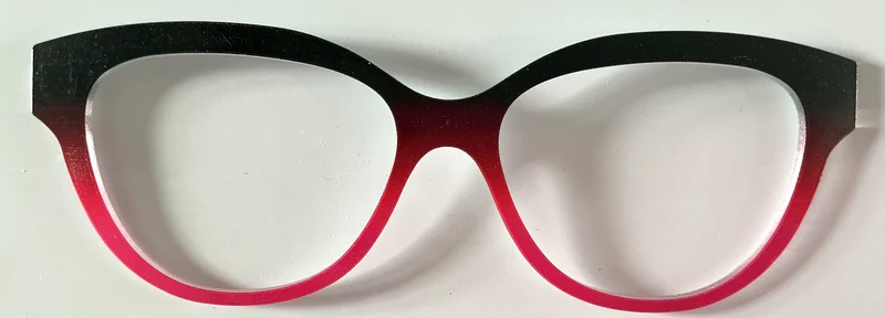 PAIR Quinn Topper; black/hot pink gradient