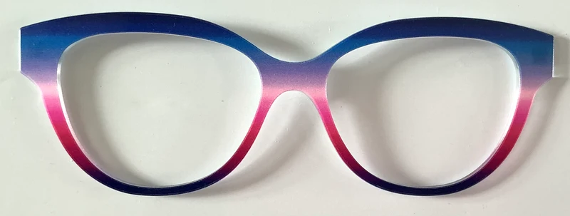 PAIR Quinn Topper; blue/pink/black gradient
