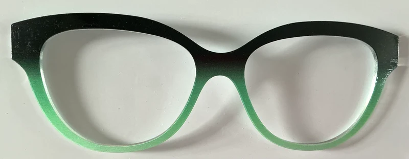 PAIR Quinn Topper; black to sea foam gradient