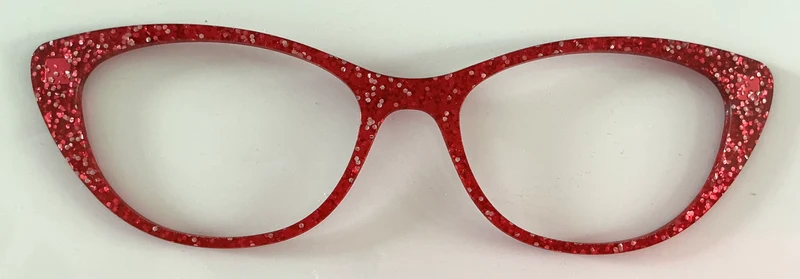PAIR Ella Topper; dark red sparkle