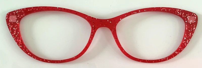 PAIR Ella Topper; red sparkle