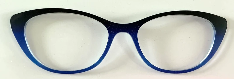 PAIR Ella Topper; black to blue gradient