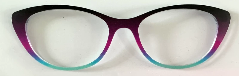 PAIR Ella Topper; plum to aqua gradient