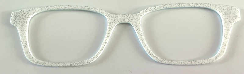 Finley Topper; Myni Made: iridescent glitter white