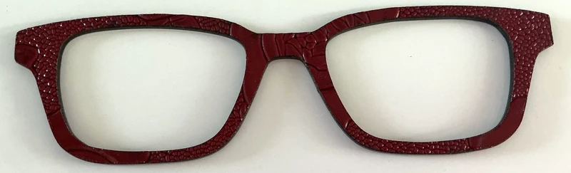 Finley Topper; Laser Nonna; red textured