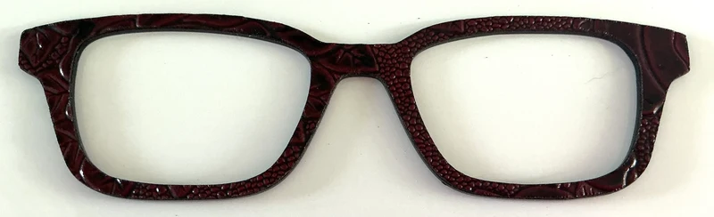 Finley Topper; Laser Nonna; burgundy textured