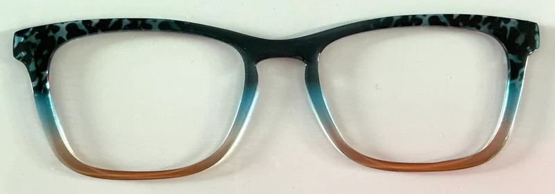 Casper Topper; teal/gold fade with corner tort