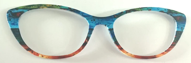 Ella Topper; blue to brown grain