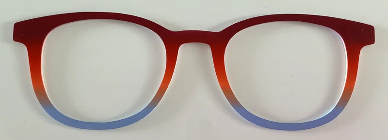 PAIR Reese Topper; red/orange/blue gradient