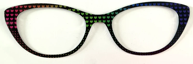 Ella Topper; metal; neon hearts/polka dots