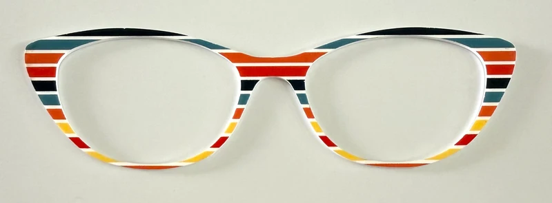 Ella Topper; multicolored stripes