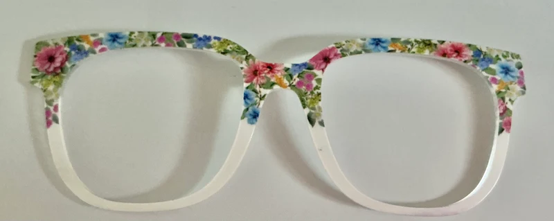 PAIR Murphy Topper; flowers/white split