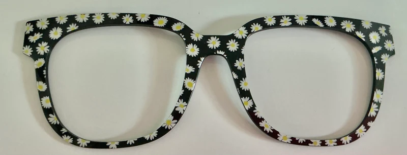 PAIR Murphy Topper; daisies on black