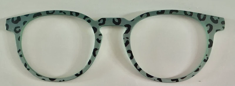 PAIR Soto Topper; gray leopard print