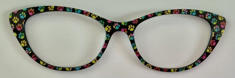 PAIR Ella Topper; rainbow paw prints