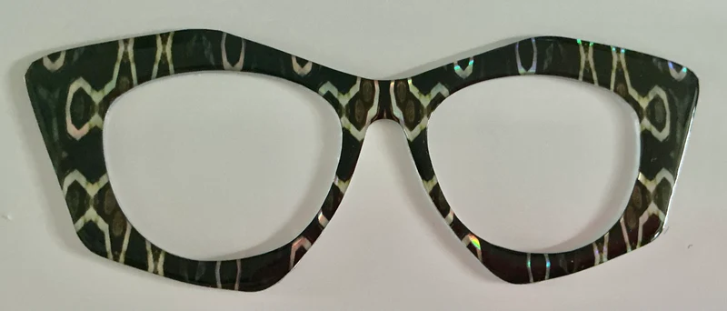 Brook Topper; hybrid; silver swirls on black