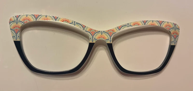 PAIR Brand Wanda Topper;rainbow/black split