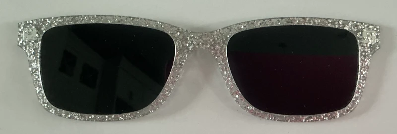 PAIR Otero Topper; The Polarized Silver Sparkle Sun Top