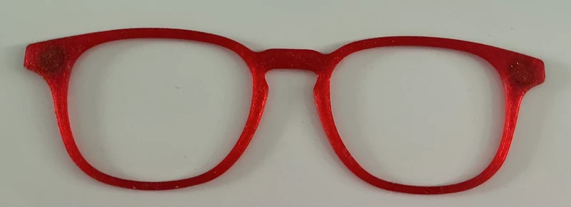 Otis Topper; red blank with glitter