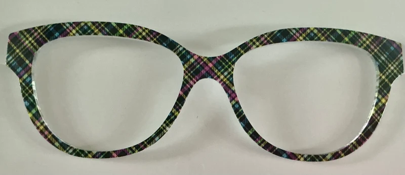 PAIR Quinn Topper; neon plaid on black