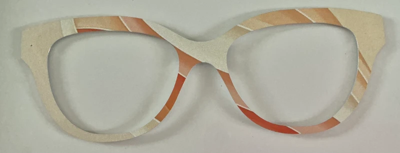 Quinn Topper; metal; sand diagonal stripes