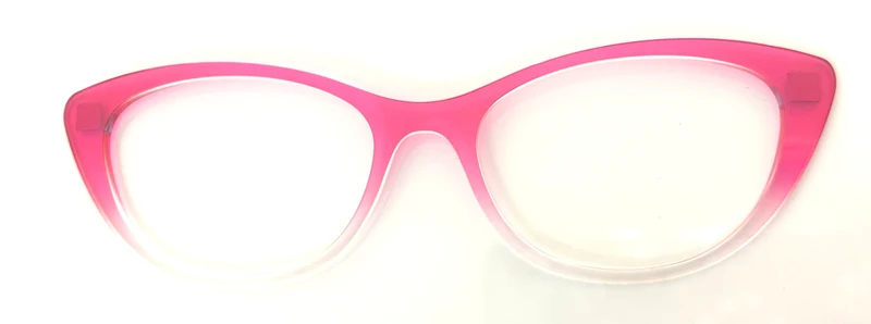 Pair Ella Topper; pink to clear gradient