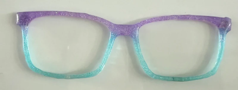 Kirby Topper; lilac/light blue shimmer fade