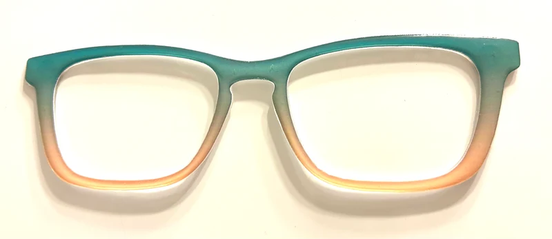 Casper Topper; teal to peach gradient **RESINED