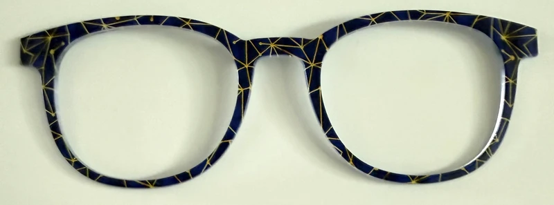 PAIR Reese Topper; gold lined design on navy