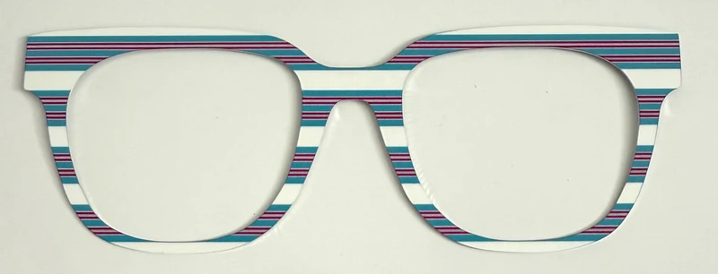 Murphy Topper; metal; red/white/blue stripes gradient