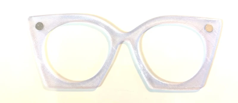 Zuri Case Topper; sheer purple shimmer