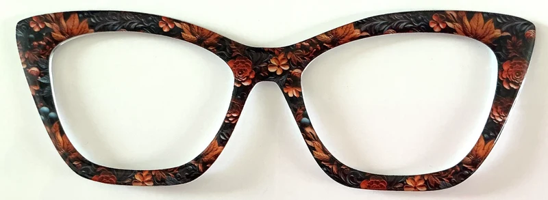 Wanda Topper; rust and mauve flowers