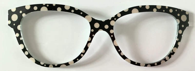 PAIR Quinn Topper; white dots on black
